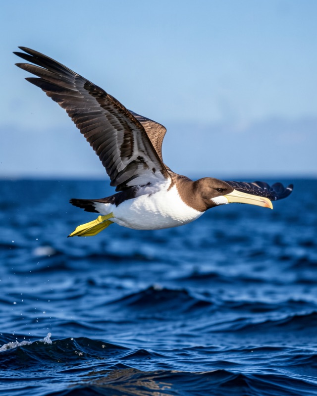 Brown booby in the Gulf of Papagayo