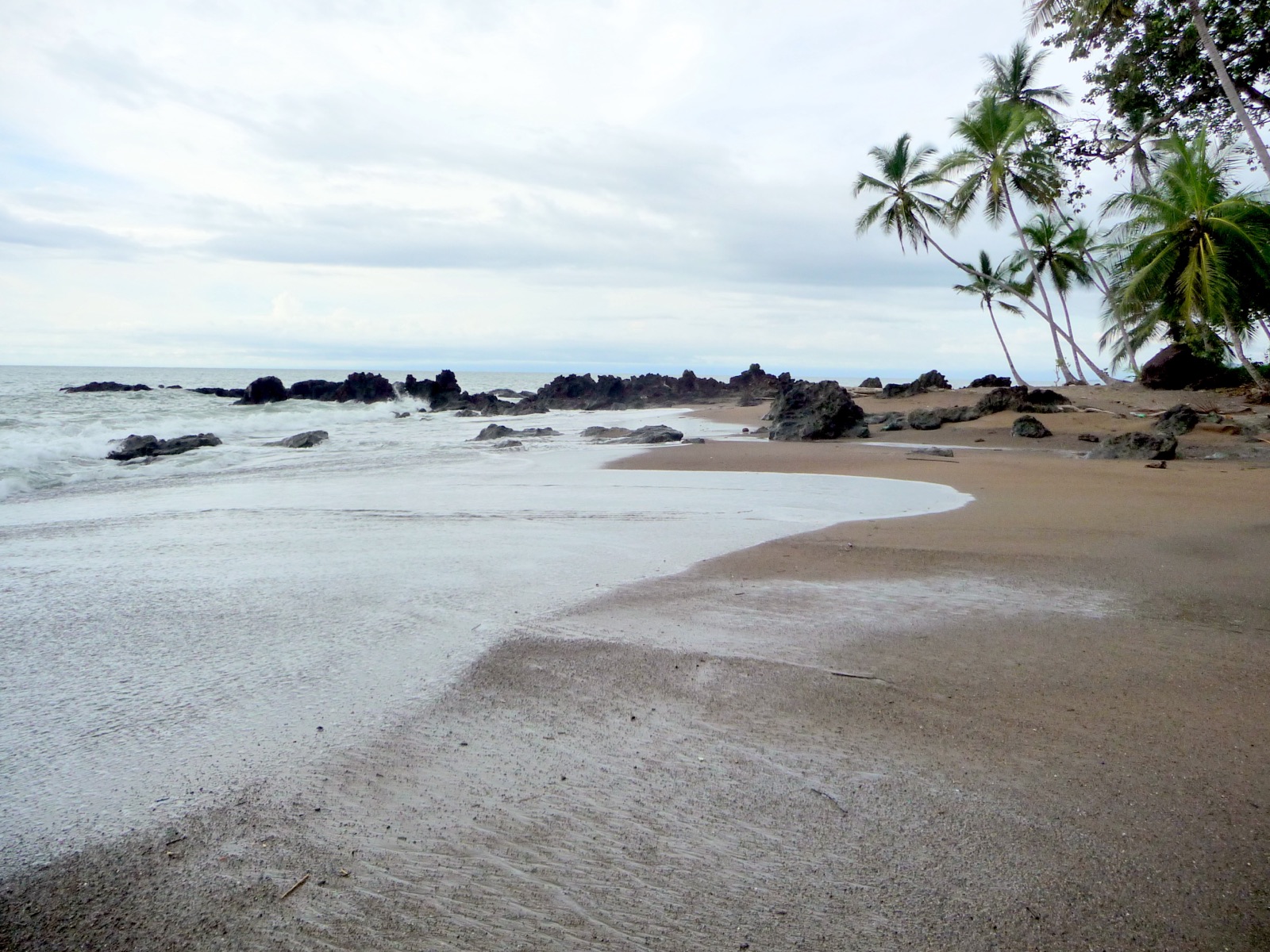 A beach on Bahía Drake on the Osa Peninsula