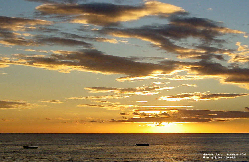 Sunset over Playa Herradura and Los Sueños