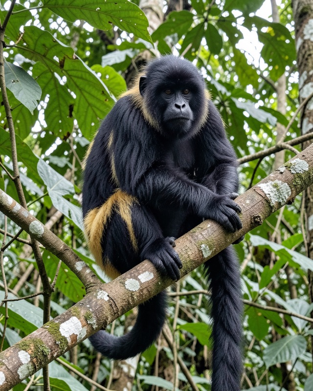 Howler monkey in Playa Herradura