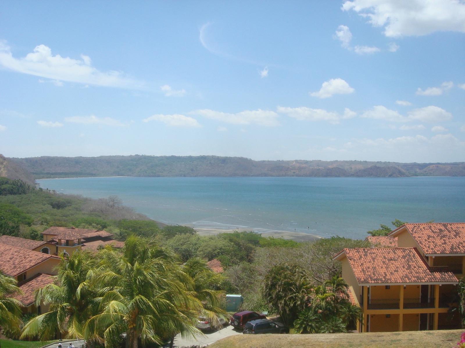 The Gulf of Papagayo seen from the hills above the bay