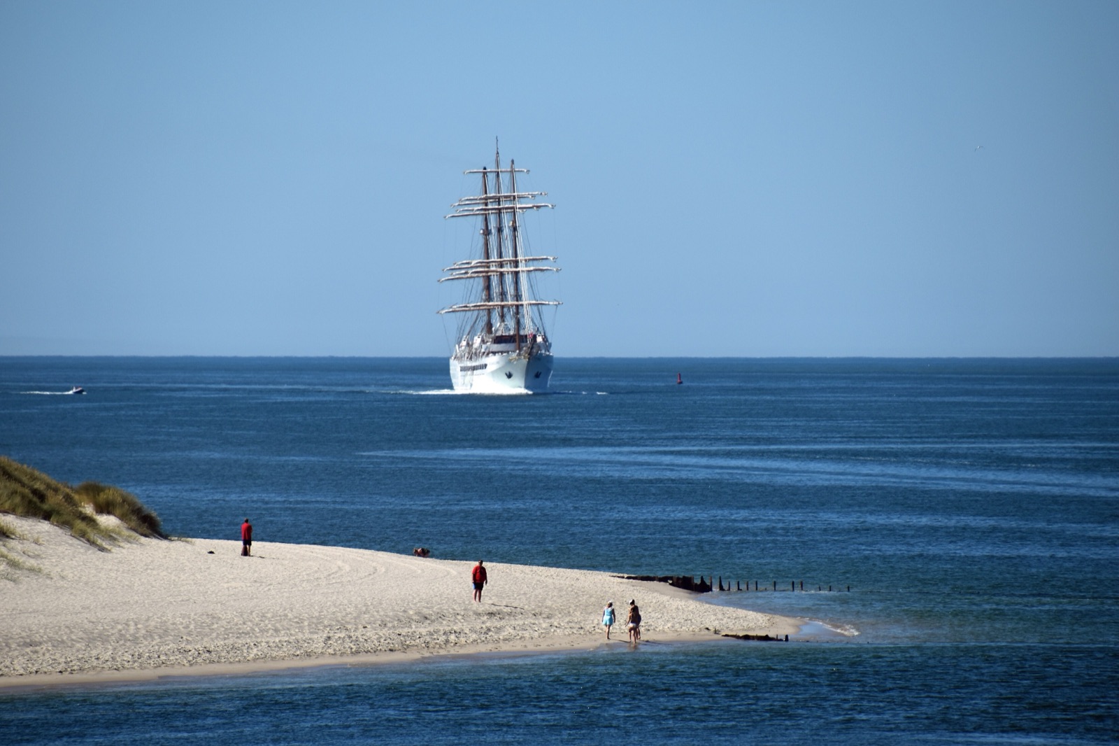 Sea Cloud Spirit arriving at Sylt, Germany