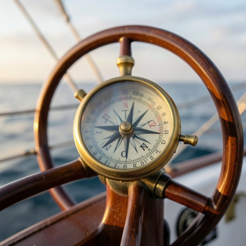 Ship's compass in Costa Rica