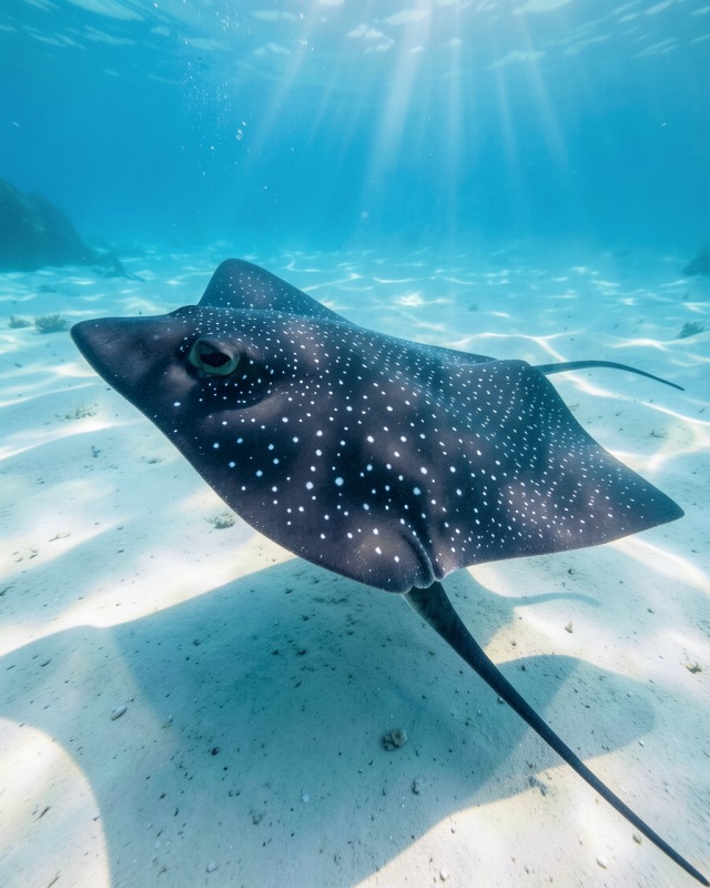 Spotted eagle ray in Costa Rica