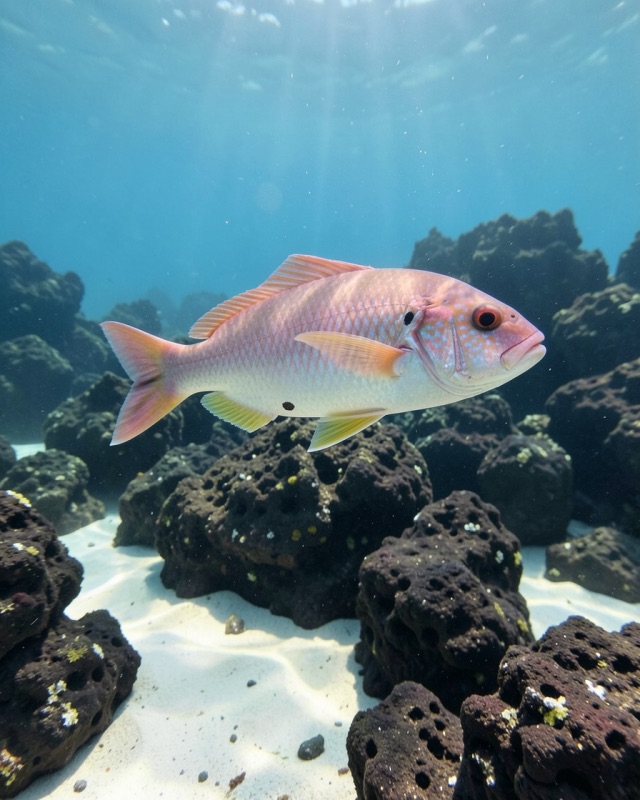 Spotted rose snapper in Costa Rica